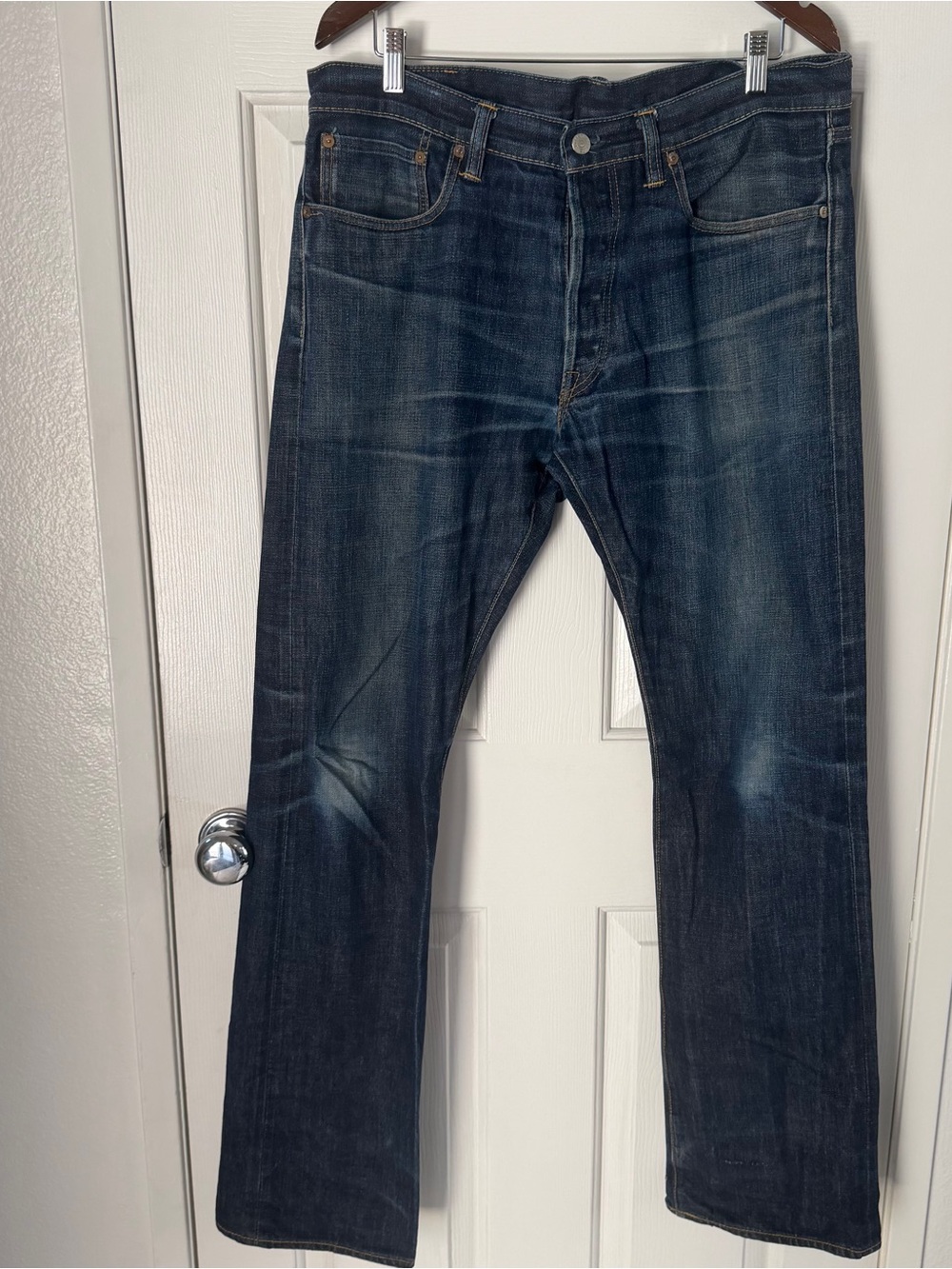 RRL Double RL Ralph Lauren Japan Selvedge Denim Jeans 36by34 USA made Button Fly